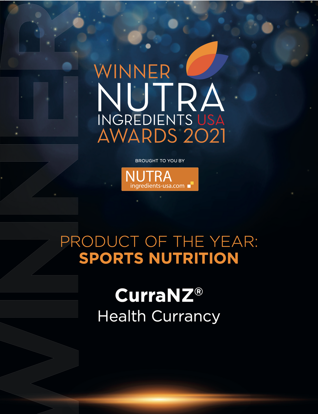 CurraNZ takes Sports Nutrition Product of the Year in the Nutra Ingredients USA 2021 Awards